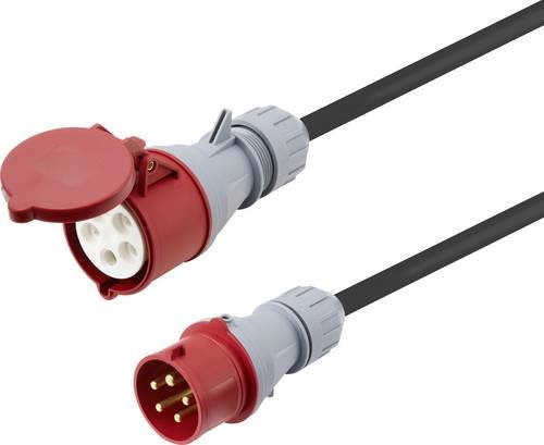 Sygonix Strom Verlängerungskabel SY-7486044 32A Rot 25m H07RN-F 5G 4mm² IP44 - Bild 1