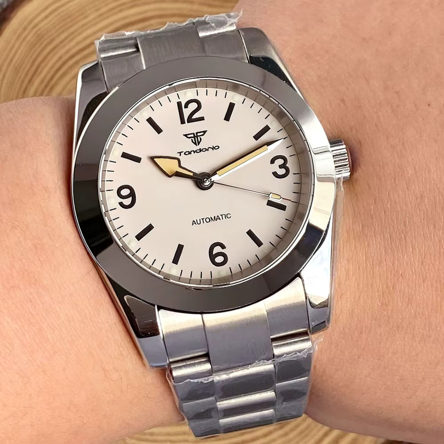 Tandorio Armbanduhr, Automatik, Edelstahl, Saphirglas, 36 mm, Herren - Bild 3