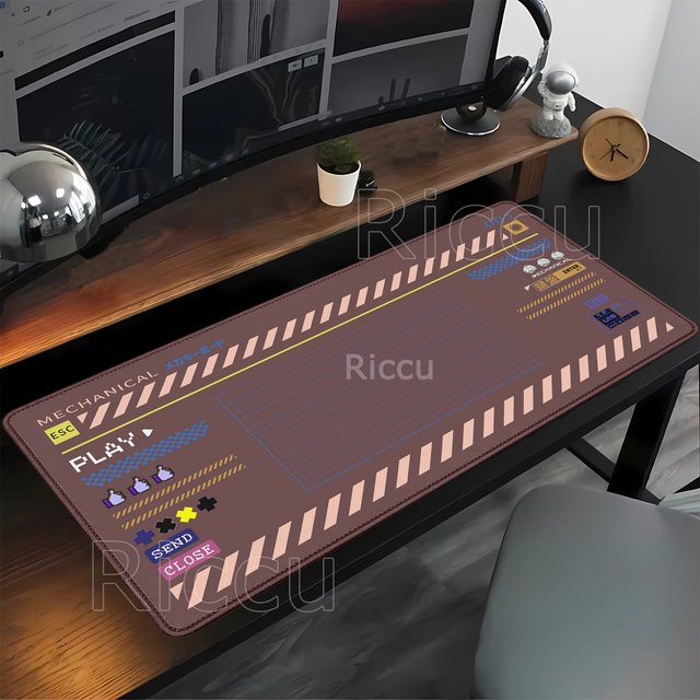 Eenehana Gaming Mauspad XXL Schreibtischunterlage mit HD-Druck B/B/H: 90 x 40 cm - Bild 1
