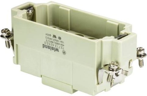 Wieland Electric Steckereinsatz 72.713.4253.0, 6-polig, grau, 5 Stück - Bild 1
