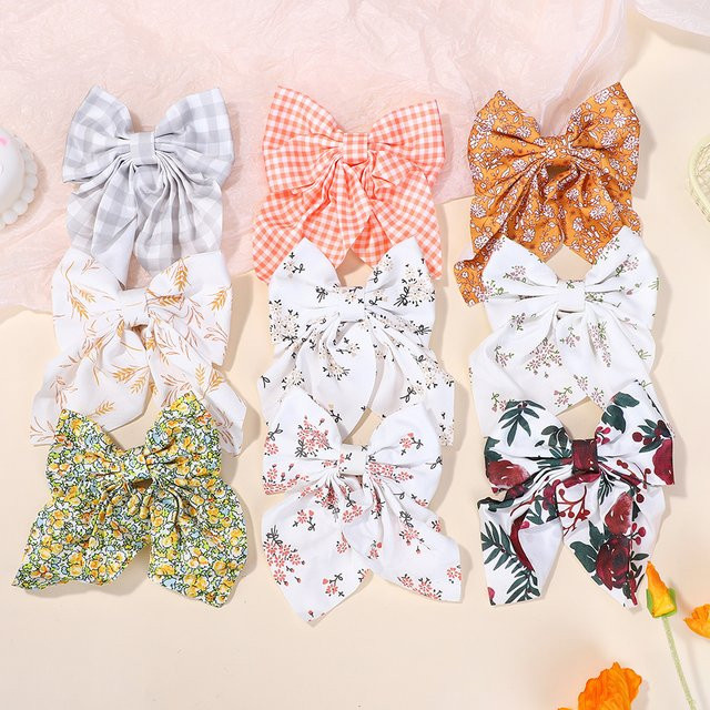 BABY BOWS Haarschleifen für Damen, 10 Stück, bedruckt - Bild 1