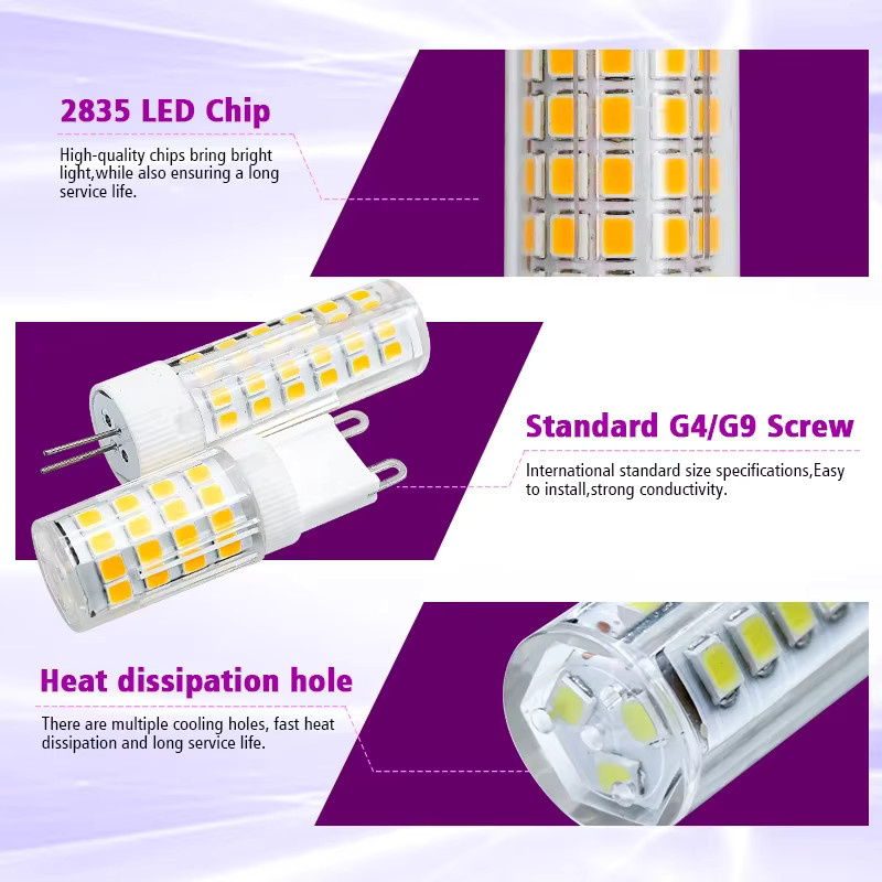 RXMAX LED G9 Glühbirne Maiskolbenlampe mit 360 Grad Abstrahlwinkel in Weiß - Bild 2