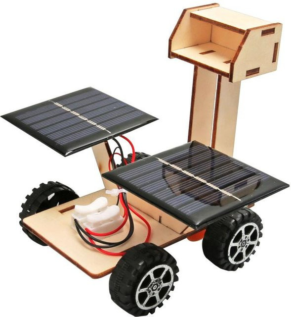 Linyi toy car Solarauto Monderkundungsfahrzeug, DIY 3D Holzpuzzle - Bild 1