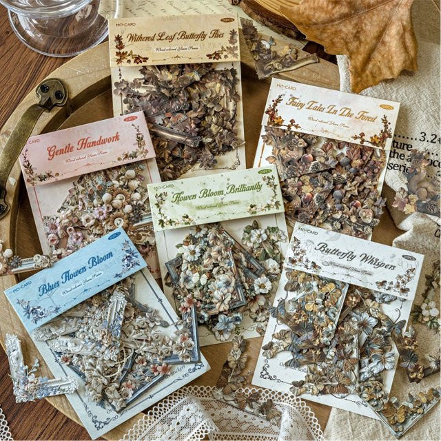 20 Stück Vintage Eckaufkleber Retro Hohle Geprägte Dekoration für Scrapbooking und DIY Fotoalben - Bild 1
