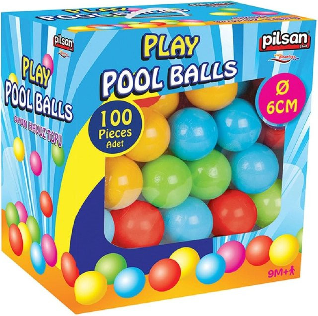 Pilsan Bällebad 06400, Nachfüllpack, 100 bunte Spielbälle, ab 0 Jahre - Bild 1