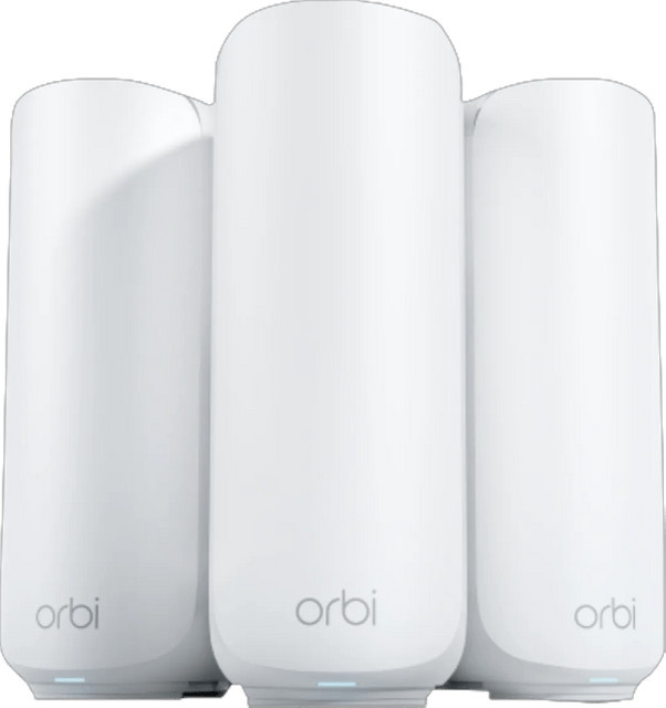 Netgear Orbi RBE373 WiFi 7 Mesh System Dual-Band Access Point 3er Pack, Weiß - Bild 1