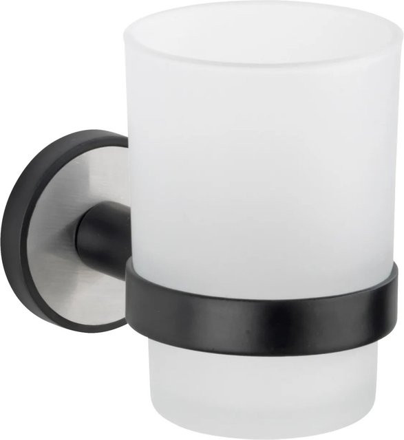 Wenko Zahnputzbecherhalter Udine UV-Loc in Silber Matt - Bild 1