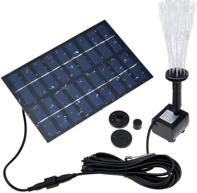 BSV Solar Outdoor Wasserpumpe für Vogelbad und Teich, 1.8W, Schwarz - Bild 1