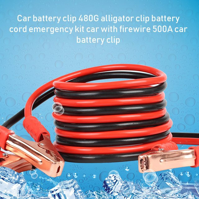 Everso Auto Starthilfe Kabel Set mit 500A Batterie Booster und Überbrückungskabel in Rot - Bild 1
