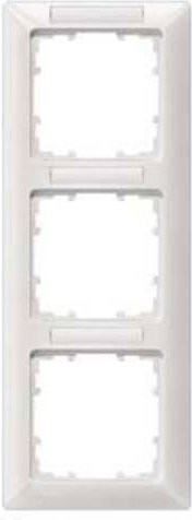 Siemens DELTA line 3-fach Kombination in Titanweiß mit Beschriftungsfeld, B: 222 mm, H: 80 mm - Bild 1