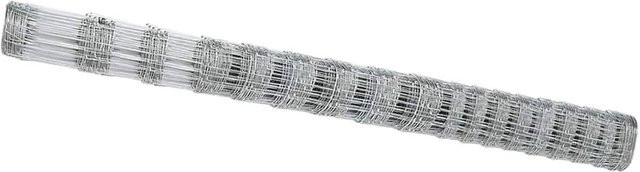 vidaXL Wildzaun aus Eisen, feuerverzinkt, silber, B/H: 1000 x 150 cm - Bild 1