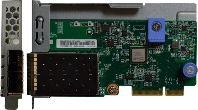 Lenovo ThinkSystem 10Gb 2-Port SFP+ LOM Netzwerkadapter Ethernet LAN in Schwarz 01PE408 - Bild 1