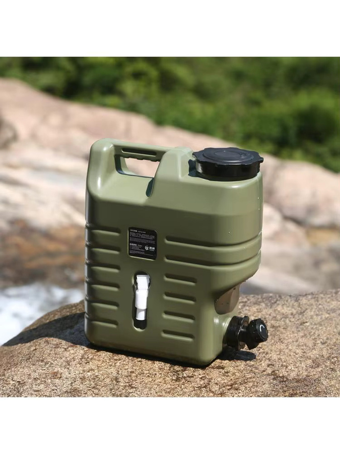 APWIKOGER Tragbarer Auto-Wassertank mit Zapfhahn, 12 l, Grün, BPA-freier Getränkespender für Camping und Outdoor - Bild 5