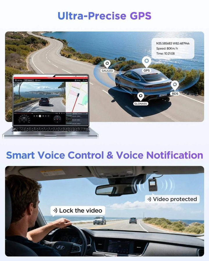 Viofo A119M Pro Fahrtenrekorder in Schwarz - Bild 6