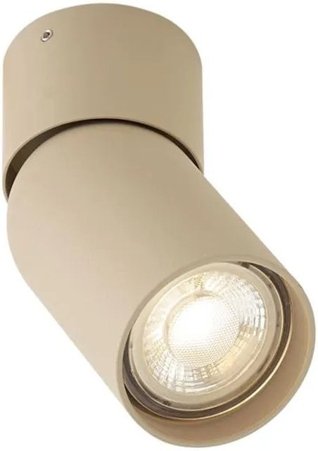QAZQA Moderner LED Deckenstrahler Falo in Beige, Schwenkbar und Dimmbar mit GU10 Fassung - Bild 1