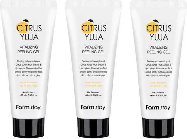 FARM STAY Citrus Yuja Vitalisierendes Peeling-Gel, 100 ml, mit Vitamin C - Bild 1