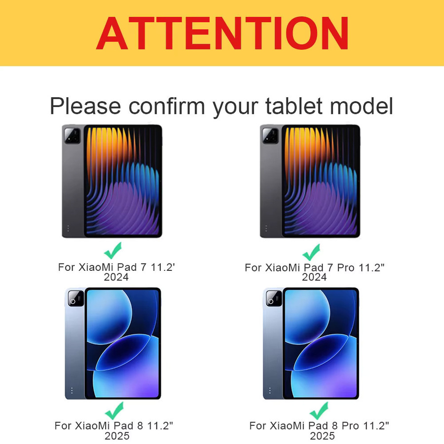 DZSWYCASE Schutzhülle für Xiaomi Pad 7/8 Pro und Pad 7/8 11,2 Zoll mit Stifthalter und transparenter Rückseite in Pink oder Green - Bild 2