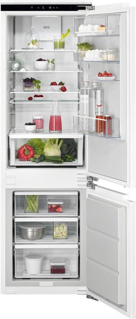 Aeg Einbau-Kühl-Gefrier-Kombination mit No-Frost und Super-Cooling in Weiß - Bild 1