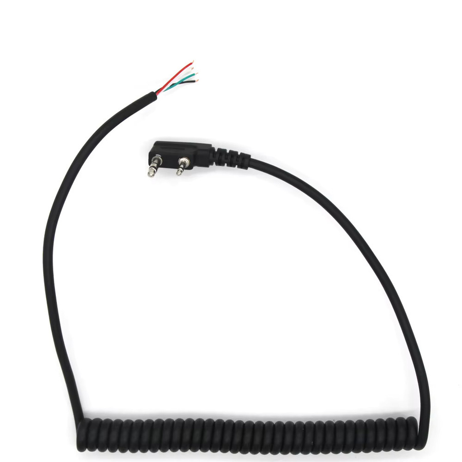 2-poliges Lautsprechermikrofon für Baofeng UV5R und Kenwood TK-240 in Schwarz - Bild 2