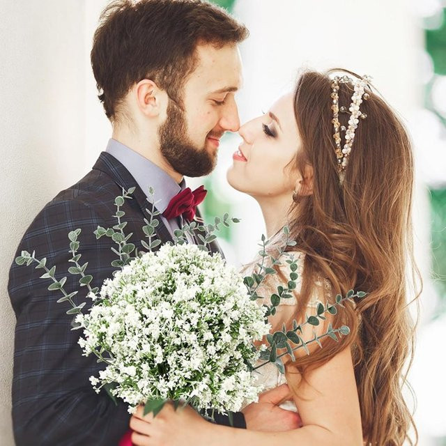 ZQCY Künstliche Gypsophila Blumen in Weiß für Hochzeit und Dekoration - Bild 1
