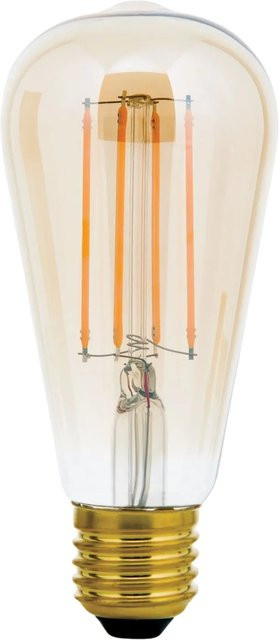 Orion Leuchten LED-Vintagebirne E27, dimmbar, 6W (45W Ersatz), 550 lm, 2200 K Warmweiß, transparent - Bild 1