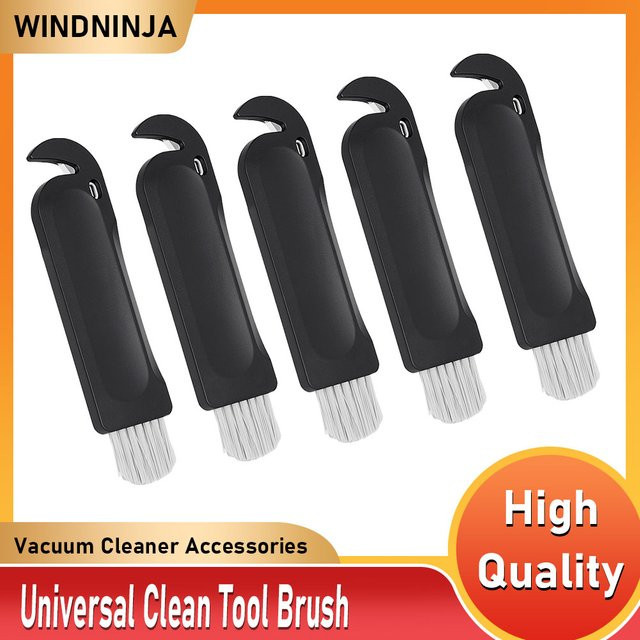 WINDNINJA Universal Clean Tool Reinigungsbürste und Schaber für Xiaomi Roboterstaubsauger Zubehör in Schwarz - Bild 1