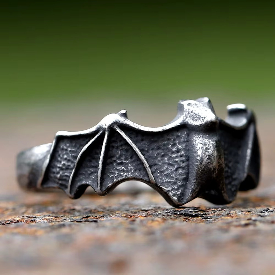 Ring Edelstahl, Silber, Unisex, Drachen Nacht Wut - Bild 2
