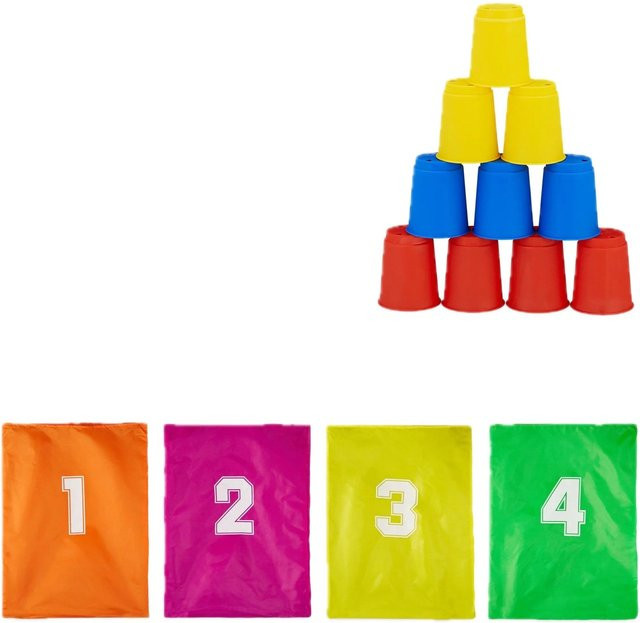 Relaxdays Kinderparty Spieleset 3 in 1 Bunt - Bild 1
