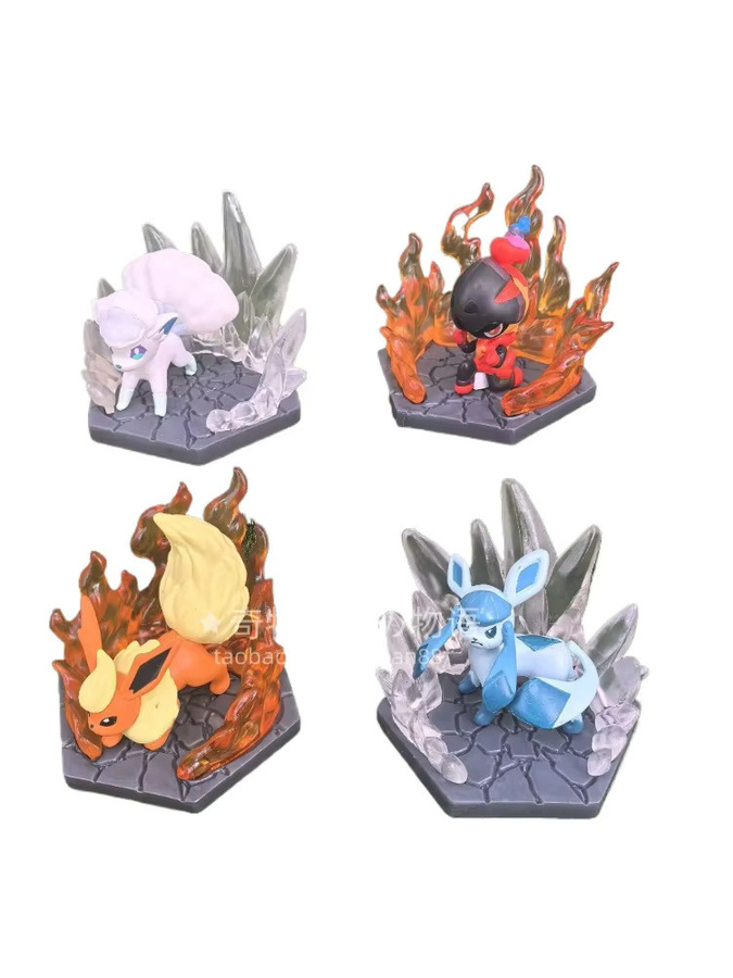 Re-ment Pokémon Evoli Kampfszene Diorama Sammelfigur Blind Box - Bild 2