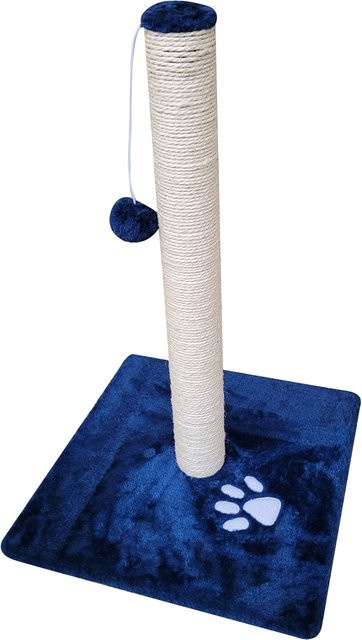 NYVI Katzen Kratzstamm Milano Kratzsäule aus Sisal in Dunkelblau, Höhe: 63 cm - Bild 1