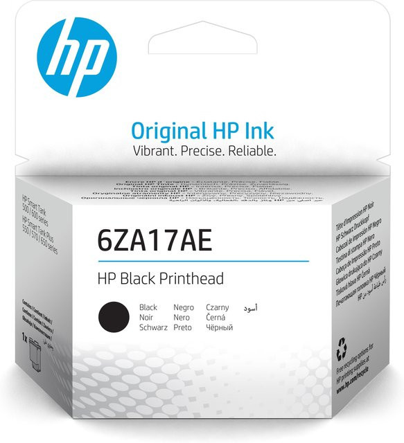 HP Original Tinten-Druckkopf 6ZA17AE Schwarz für HP Smart Tank Serien - Bild 1