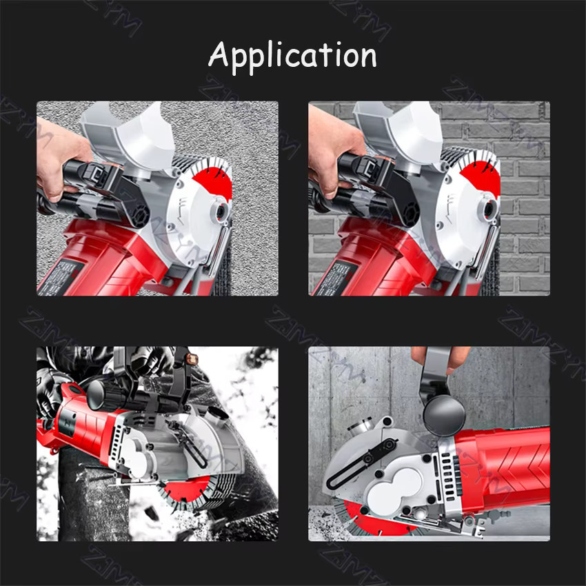ZJMZYM KCJ-001 Handgeführter Elektrischer Wandfräser 220V Lasergeführte Schlitzmaschine für Ziegelwand und Beton in Rot - Bild 5