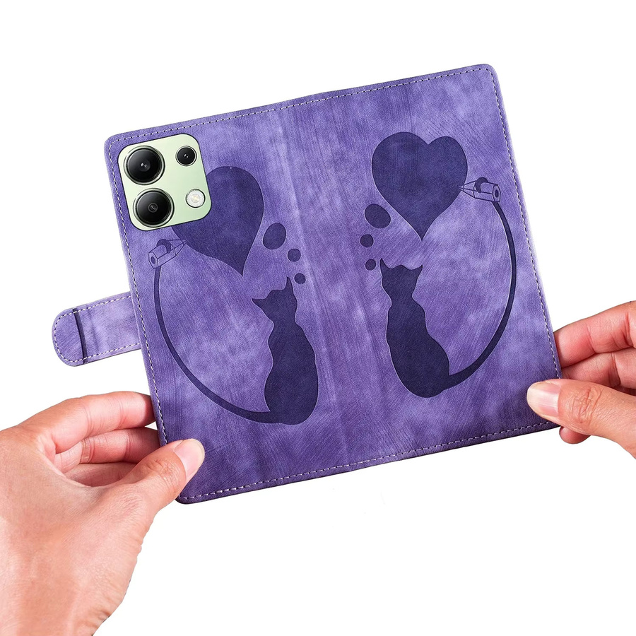 Funda Handyhülle für Xiaomi Redmi Note 15 Pro Plus 5G mit Katzen-Schmetterling-Leder-Brieftasche für Damen - Bild 2