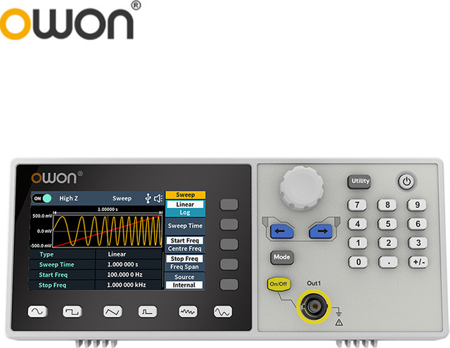 OWON DGE1030/DGE1060 Mini-Wellenformgenerator mit 14-Bit, 30/60 MHz, 8K Arb und AM-, FM-, PM- sowie FSK-Modulation sowie SCPI-Unterstützung - Bild 1