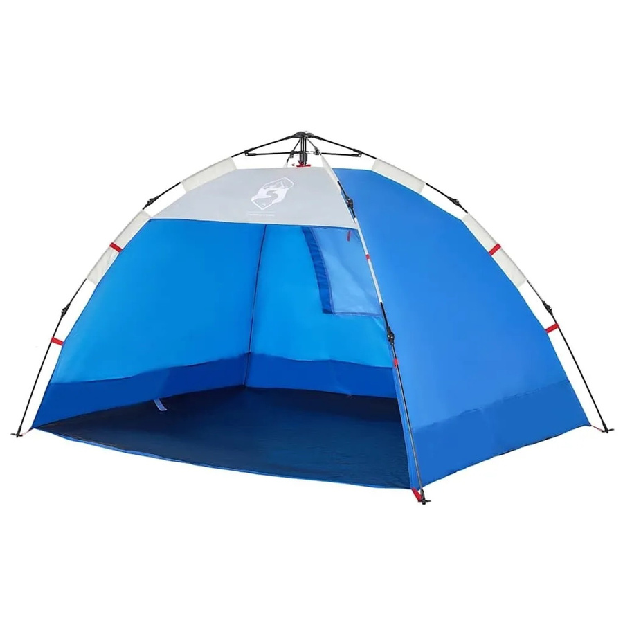 vidaXL Strandzelt für 2 Personen in Azurblau mit Quick Release System und wasserdichtem Polyester-Material - Bild 2
