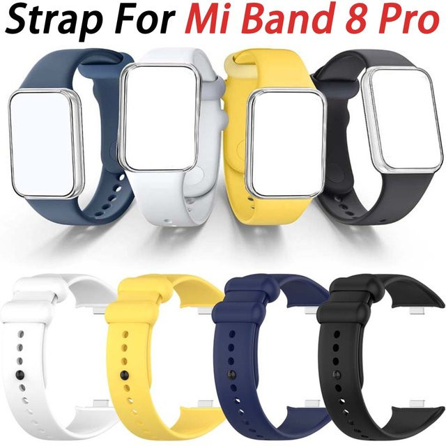 Xiaomi Uhrenarmband Silikon, Schwarz, Unisex, Xiaomi Mi Band 8 Pro, Redmi Watch 5 - Bild 1