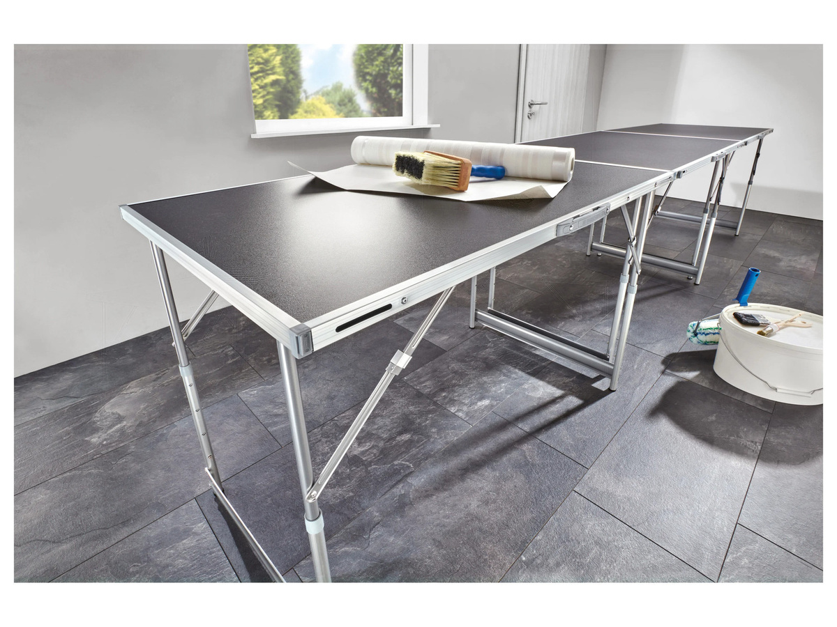 Parkside Multifunktionstisch-Set, 3-teilig, grau, höhenverstellbar und klappbar - Bild 2