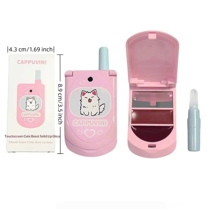 Cappuvini Lippenbalsam, zweifarbig, 3-in-1 mit Spiegel - Bild 4