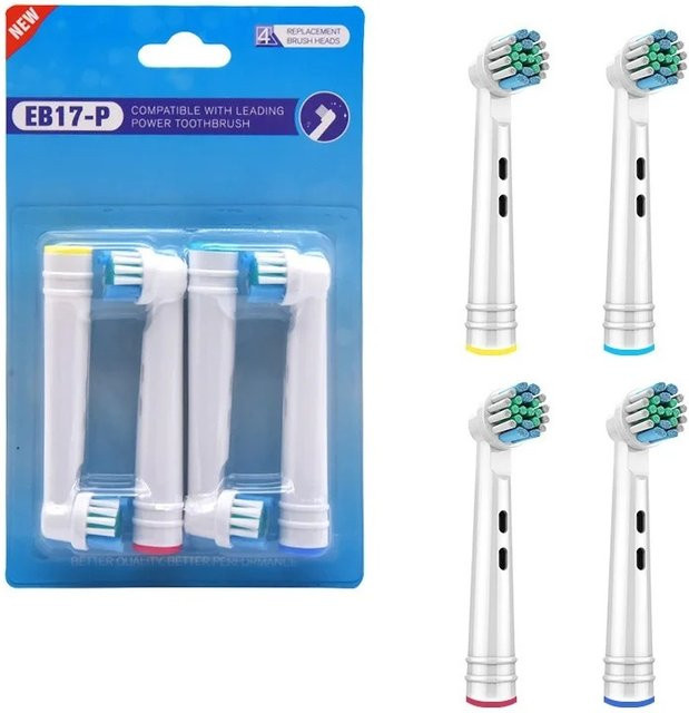 Oral B Ersatzköpfe für elektrische Zahnbürsten, 4er-Pack, weiche Borsten - Bild 1