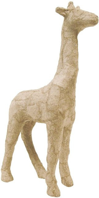 Décopatch Giraffe aus Pappmaché in Braun und Naturfarben - Bild 1