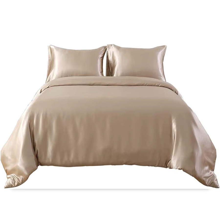 Dreamreal Maulbeerseide Bettbezug mit Reißverschluss aus 100% Seide, B/H: 135 x 200 cm, Grau und Beige - Bild 4
