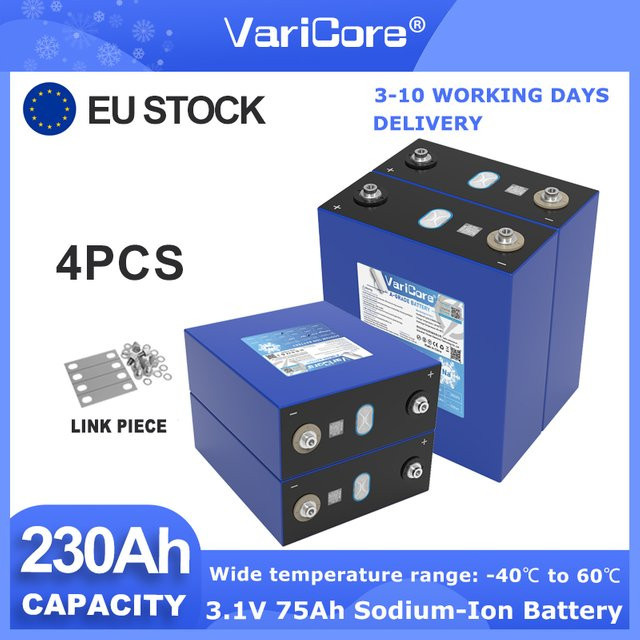 VariCore Natrium-Ionen-Batterie 230Ah in Blau für E-Scooter und Solarstromstationen (2,9V/3,1V) - Bild 1