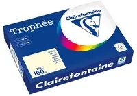 Clairefontaine Trophée Color Kopierpapier DIN A4, 160 g/m², 250 Blatt, Multicolor und Sand, FSC-zertifiziert - Bild 1