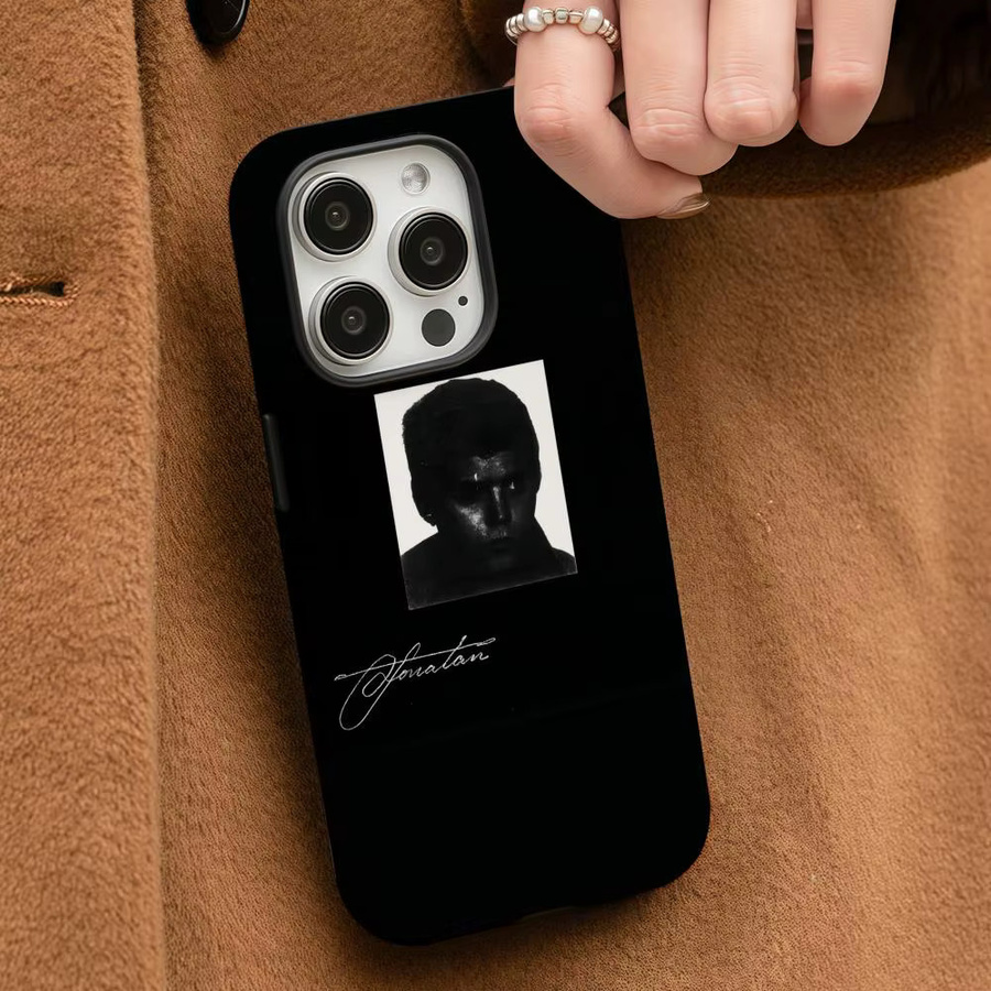 Y-Yung Lean Jonatan Handyhülle für iPhone 17 16 15 14 13 12 Pro Max Plus in Schwarz und Weiß, glänzend, HD, doppellagig mit flüssiger Hartschale - Bild 3