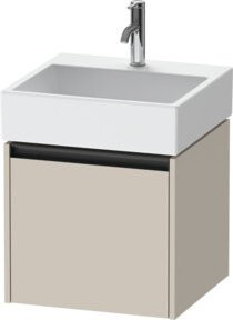 Duravit Waschtischunterschrank Ketho.2 in Tau Matt Beige, wandhängend mit 1 Auszug, B: 48,4 cm, T: 46,0 cm, H: 44,0 cm - Bild 1