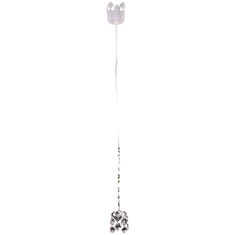 Näve Pendelleuchte Fancy in Chrom und Transparent, E27, Durchmesser: 38 cm, Höhe: 120 cm - Bild 2