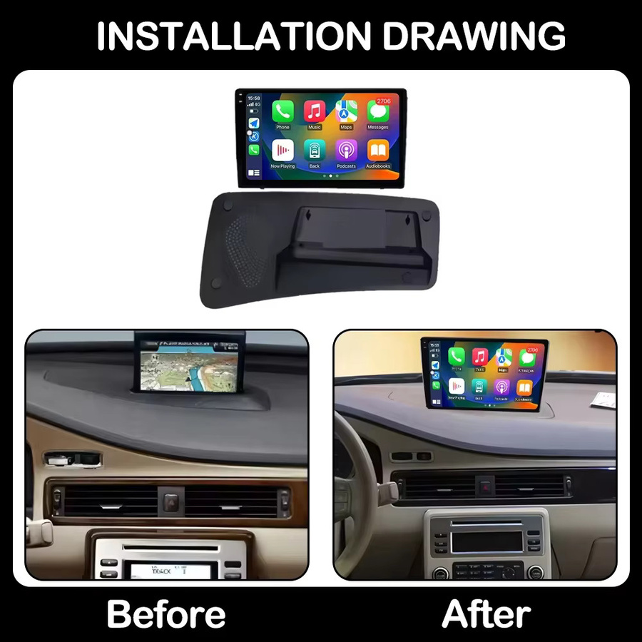 TIEYEZ Android 15 Autoradio für VOLVO S80 S80L V70 in Schwarz mit 5G WLAN und 4G LTE Multimedia-Stereoanlage - Bild 2