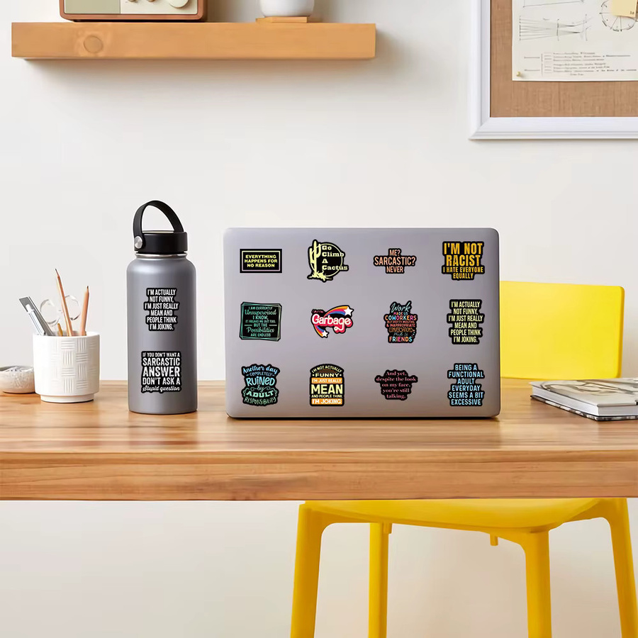 102 Stück englische Kurzsatz-Aufkleber mit inspirierenden und motivierenden Zitaten in Multicolor von AufnahmeYourLife Store - Bild 5