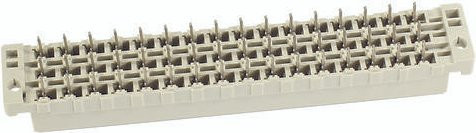 HARTING Federleiste 09052482831 aus Messing in Beige mit 3 Reihen - Bild 1