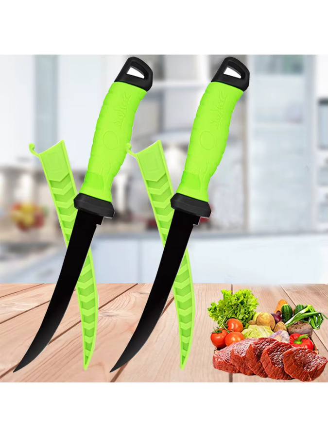 WXCOO Edelstahl Filet-Ausbeinmesser zum Schneiden von Fisch, Fleisch, Obst und Gemüse - Bild 7